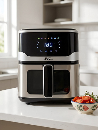 Аэрогриль JVC, JK-MB054, 1800 Вт, 6 л, сенсорное управление, черный, 22082