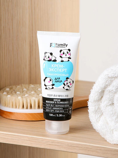 Крем-эксперт для лица, Family Cosmetics, Гиалуроновый, для всех типов кожи, 100 мл