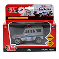 Машина Технопарк, UAZ Hunter полиция, 12 см, инерционная, открывающиеся двери, SB-16-68-P-WB