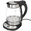 Чайник электрический стеклянный First FA-5406-4 Black, 1.7 л, 2.2 кВт
