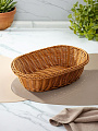 Корзина декоративная 27х19х8 см, овальная, плетеная, Y4-8900