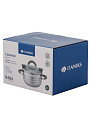 Кастрюля нержавеющая сталь, 2.1 л, крышка стекло, Daniks, Нара, GS-01413HY-16CA-2, серебристая, индукция - фото 12