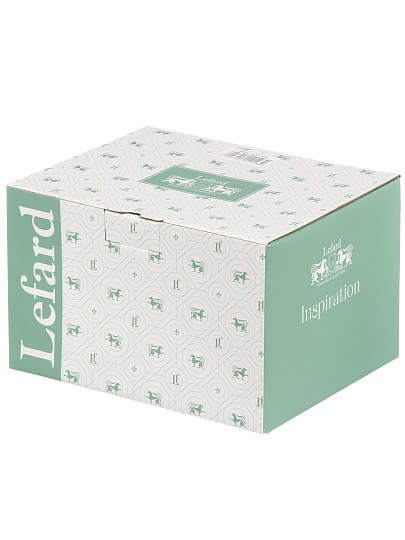 Набор чайный фарфор, 4 предмета, на 2 персоны, 260 мл, Lefard, Inspiration Золотой цветок, 422-123, подарочная упаковка, белый