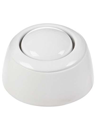 Арматура для бачка унитаза боковая, 1/2&quot;, кнопочная, белая, Инкоэр, СБкпм-Бм-Б-В Р