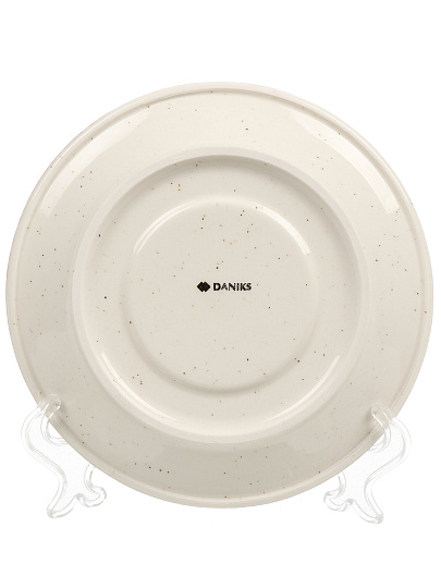 Блюдце фарфор, 15.7 см, Теплый песок, Daniks, 15БП15706
