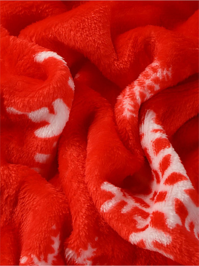 Плед евро, 200х220 см, 100% полиэстер, Silvano, Снежинки, A120109