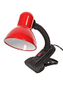 Светильник настольный на прищепке, E27, 60 Вт, черный, абажур красный, Lofter, 108B-rd/270784 - фото 2