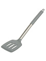 Лопатка кулинарная нейлон, силикон, 34.5х8 см, навеска, Daniks, Style, S-2-DC12-KT678-G02, с прорезями - фото 2