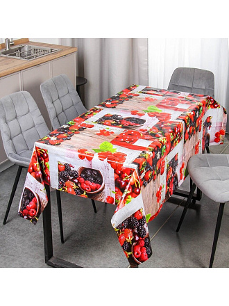 Скатерть Silvano, 1.4х1.8 м, ПВХ на нетканой основе, 8662