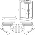 Душевая кабина 120х80х226 см, правый, поддон 26 см, тонированная, Erlit, ER351226R-C4-RUS - фото 8