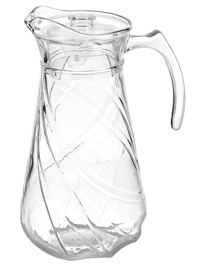Кувшин стекло, 1.8 л, с крышкой, Сетка, Y4-11027, прозрачный