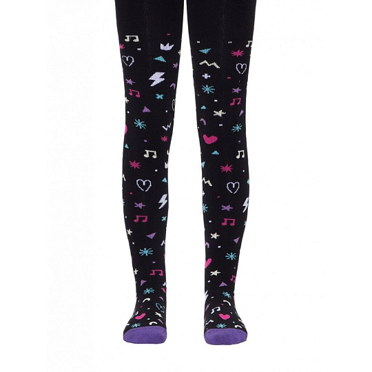 Колготки детские, Conte-kids, Sof-Tiki, 518, черные, 128-134 см, 7С-38СП