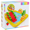 Игровой центр-бассейн Intex, 244х191х91 см, Смешные фрукты, 57158NP, 493 л, горка, надувные фрукты, от 2 лет - фото 5