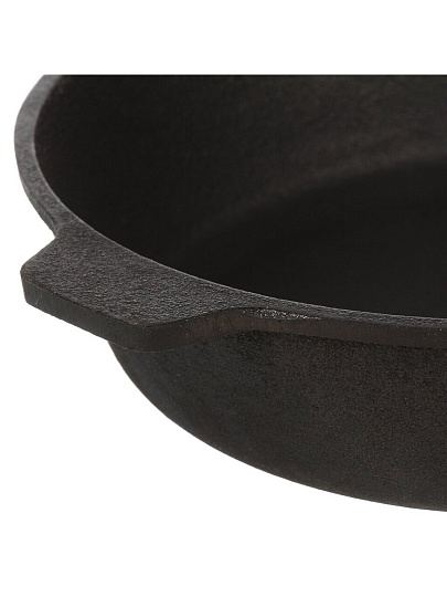 Жаровня чугун, 24 см, с двумя ручками, Гурман, DavrMetall, индукция