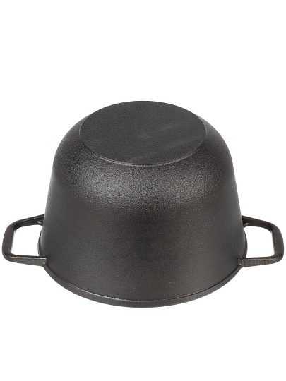 Кастрюля чугун, 4 л, крышка чугун, с крышкой-сковородой, Гардарика, 1304-4, индукция