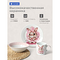 Набор посуды керамика, 3 шт, Маленькая балерина, тарелка 17,5 см, салатник 15 см, кружка 230 мл, Daniks, C1009 - фото 8