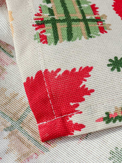 Скатерть 144х200 см, 100% хлопок, 170 г/м2, Merry christmas