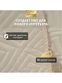 Покрывало 2-спальное, 200х180 см, 100% полиэстер, стеганое, Silvano, Ультрасоник Греция, кремовое - фото 4