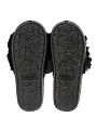 Тапки для женщин, искусственный мех, черные, р. 36-37, открытые, A210344 - фото 2