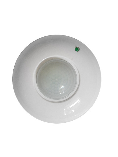 Датчик движения потолочный, 1200 Вт, 5-420 с, 8 м, IP44, белый, IONICH, 2201