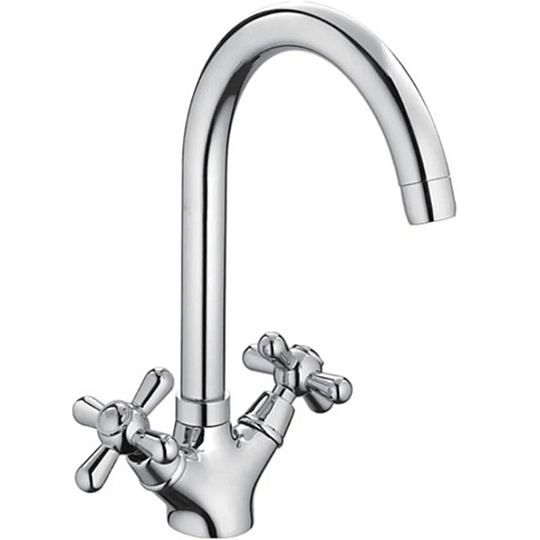 Смеситель для кухни, Frap, с кран-буксой, хром, F4025