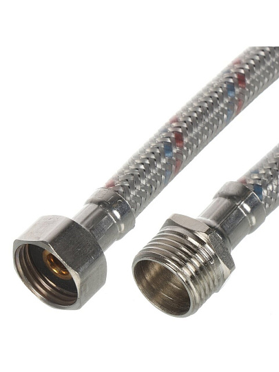 Подводка для воды 1/2&quot;х2 м, г-ш, сталь, полимер, Stemix