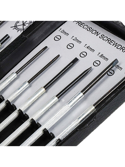 Набор отверток для точных работ, 11 предметов, CrV сталь, для мобильных телефонов, SPE13806-18