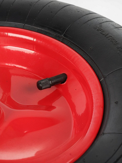 Колесо для тачки резина PR, без колпачка на ниппеле, 3.25-8, втулка D20 мм, Мастер Инструмент