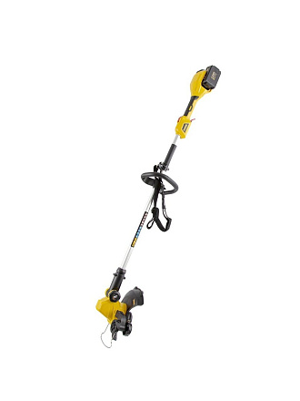 Триммер электрический, аккумуляторный, Denzel, RТ300-36, 58710, D-ручка, леска, неразборный вал