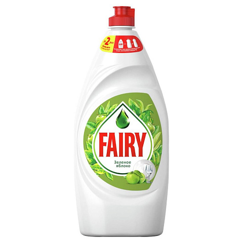 Средство для мытья посуды Fairy, Зеленое яблоко, 900 мл