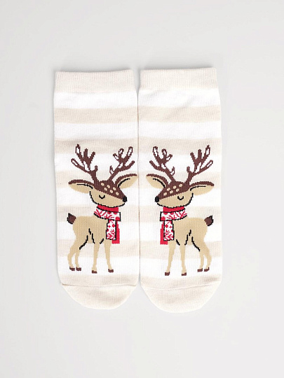 Носки для женщин, Clever, НГ, меланж бежевые, р. 25, Д2560