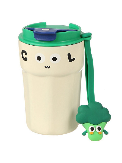 Термокружка нержавеющая сталь, 350 мл, Cool, молочная, Y4-9295