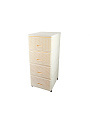 Комод 4 ящика, Дюна, 40х50х98 см, кремовый, плетеный, 04054, Dunya Plastik - фото 5