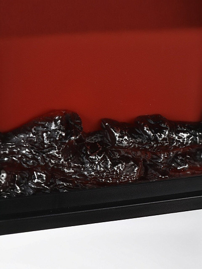 Фонарь декоративный 30х35х13 см, USB шнур, АА 3шт, пластик, стекло, Камин, M120004