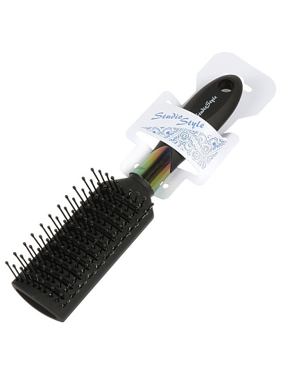 Расческа для волос, укладочная, черная, 55х250х50 мм, Studio style, 45912-4460