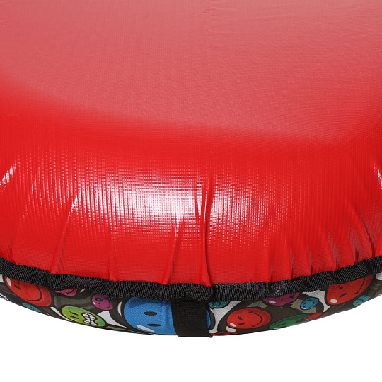 Ватрушка Дизайн Смайлики УВ-диз-0,8_CSB8 с буксировочным ремнем и ручками, 70 кг, 80 см