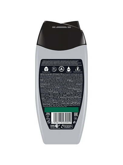 Гель для душа Palmolive, 3в1, для мужчин, 250 мл