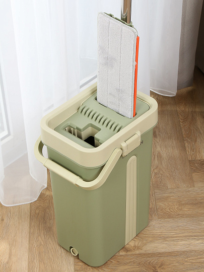 Набор для уборки, ведро и швабра с отжимом, Bclean, A260016