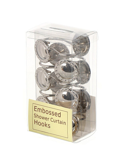 Крючок для штор 12 шт, металл, Винтаж, STH20-35