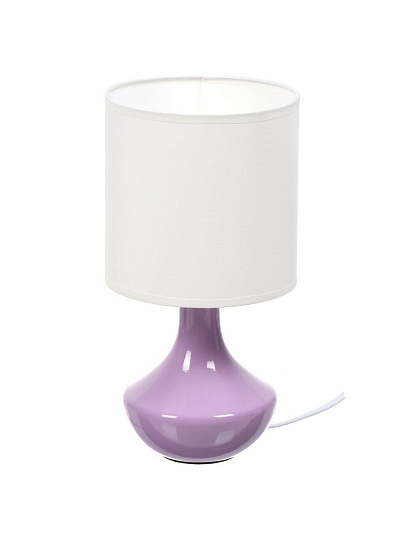 Светильник настольный E14, сиреневый, абажур белый, RL-TL011-2