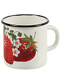Кружка сталь, 400 мл, Клубника садовая, Керченский металлургический завод, 40104-032/4, белая - фото 7