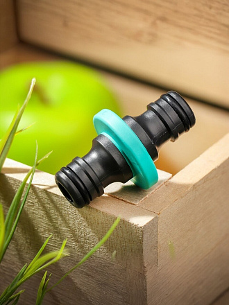 Переходник для шланга быстросъемный, пластик, двухсторонний, блистер с клипсой, Kalipso, DY8016DL