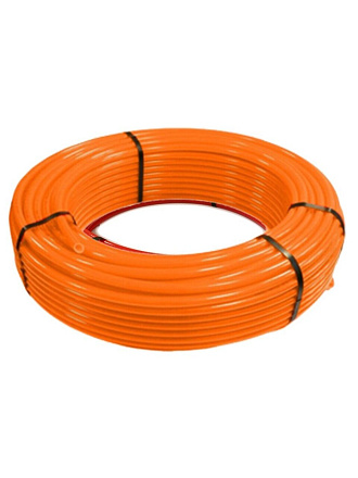 Труба для теплого пола диаметр 20х2 мм, оранжевая, 200 м, PE-Xa EVOH, РосТурПласт