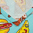 Полотенце кухонное 45х60 см, 100% хлопок, рогожка, Текстильная лавка, Фаст Фуд, Россия, 4/1 - фото 2