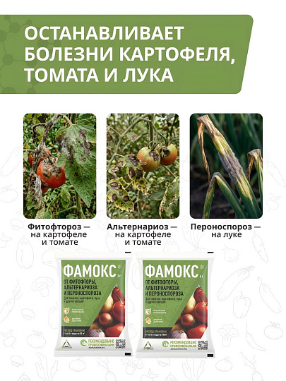 Фунгицид Фамокс, 3 г, гранулы, защита от фитофтороза, альтернариоза, пероноспороза, Агрусхим