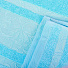 Полотенце банное 50х90 см, 100% хлопок, 430 г/м2, Лейла, светло-голубое, Узбекистан, 01-027 - фото 3