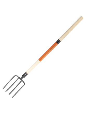 Вилы садово-огородные, четырехрогие, черенок деревянный, пленка
