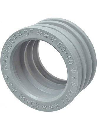 Манжета 50х40 мм, ТЭП, серая, MasterProf, индивидуальная упаковка, ИС.131771