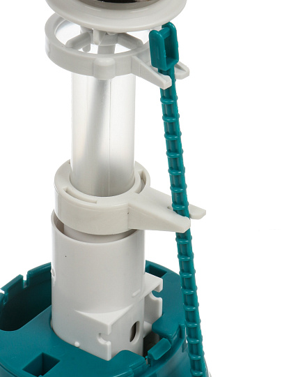 Клапан для бачка унитаза пластик, штоковый, хром, сливной, Инкоэр, СБа-А Р