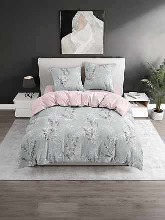 Постельное белье 1.5-спальное, простыня 150х215 см, 2 наволочки 50х70 см, пододеяльник 145х215 см, Silvano, поплин, Вонто